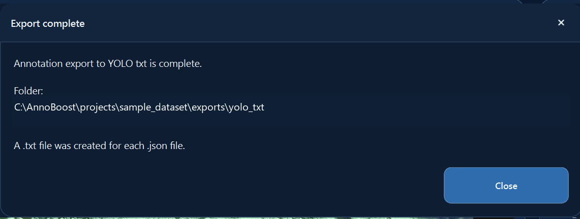 AnnoBoostで確認済みBBoxを出力した画面